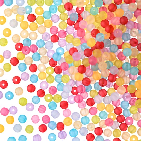 12 Pack: Multicolor Round Beads, 8mm by Bead Landing™